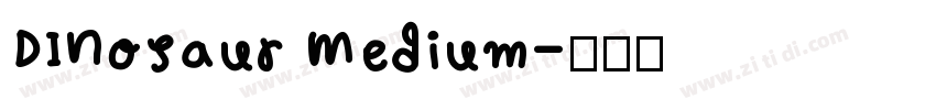 DINosaur Medium字体转换